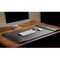 Dacasso Black Leather 34" x 20" Desk Mat with Folding Side Rails PR-1041 - alternate 4